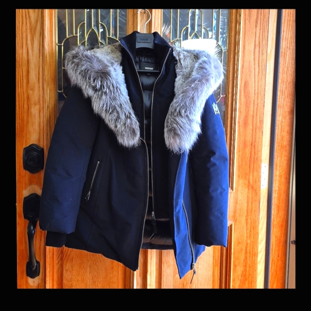 Mackage woman's coat, black, size xxs,